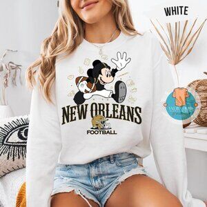 Mickey new orleans saints Football Fan Cozy shirt sweatshirt